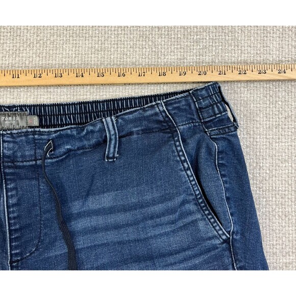 Torrid Pull On Jeans Women's Size 3X 3T Straight Blue Elastic Waist Drawstring - Picture 6 of 11